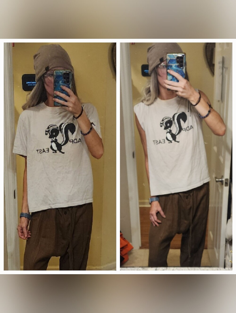 Cool Vintage Skunk Graphic Boxy Tee